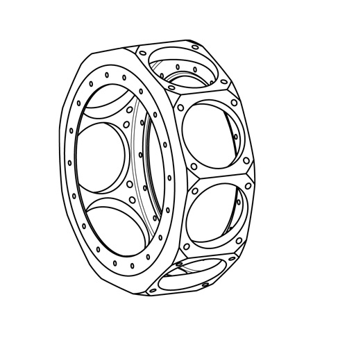 Crank Case of a BR2 | Mechanical Drafting Services -Solidworks